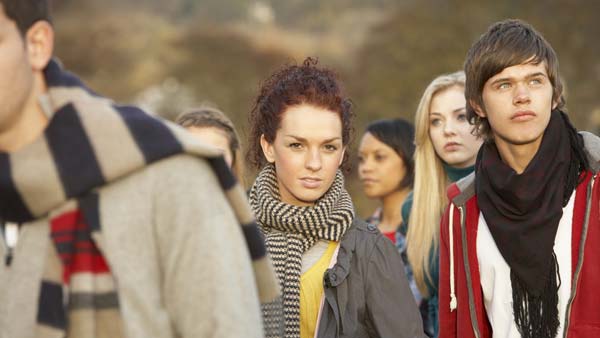 a group of adolescents listen to someone ask what is dual recovery