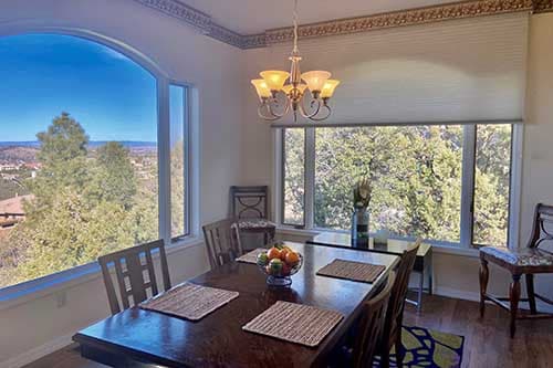 the dining room looks out over the drug and alcohol rehab center in arizona